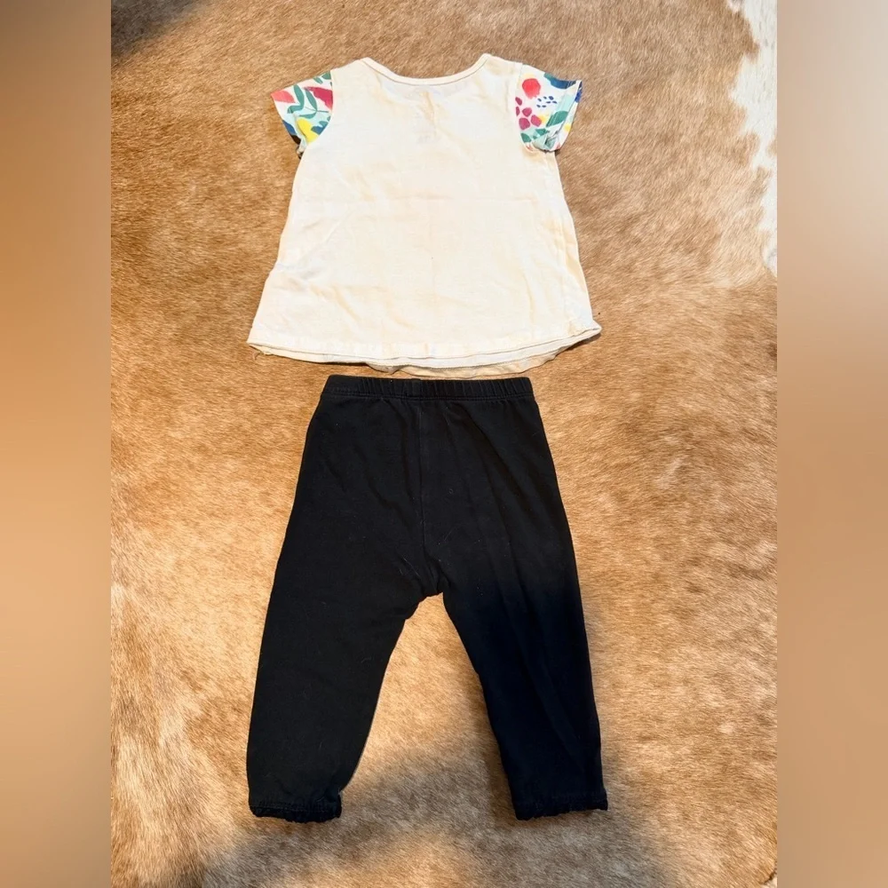 GAP Black Kids Leggings and tee bundle
